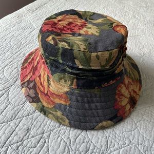 Floral Linen Hat